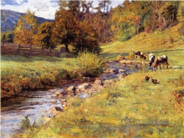 Tennessee Szene Impressionist Indiana Landschaften Theodore Clement Steele Bach Ölgemälde